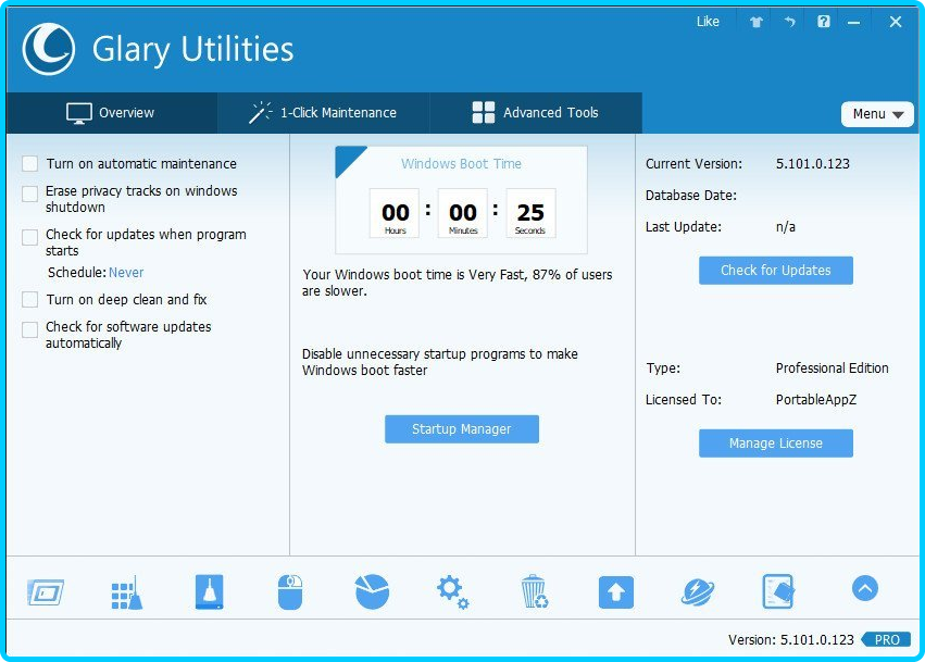 Glary Utilities Pro 5.191.0.220 Final Portable 2f59f3073da7f0c1a56f520db931d943