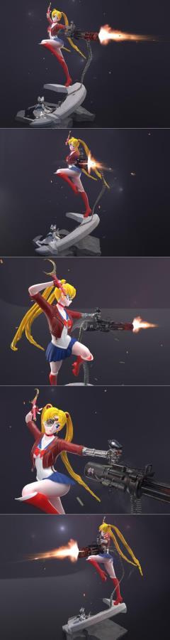 Sailor Moon - Terminator 3D STL 