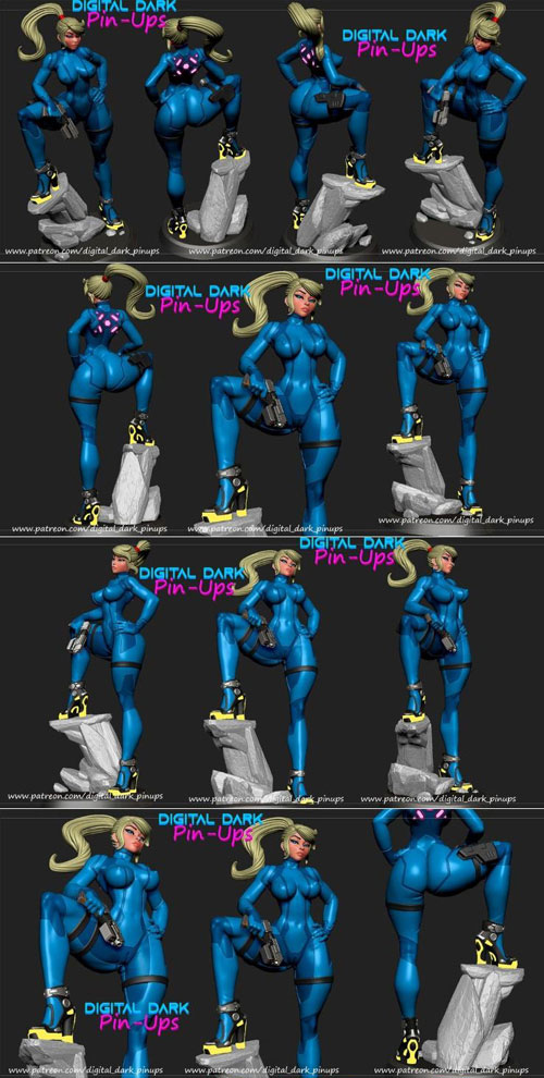 Samus Aran 3D STL 