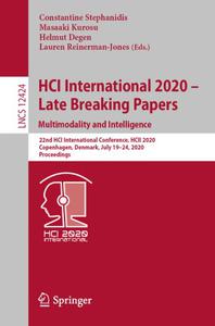 HCI International 2020 - Late Breaking Papers Multimodality and Intelligence 