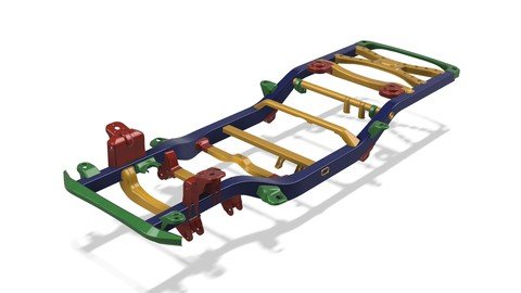 Concept Design Of Full Chassis Ladder Frame In Fusion 360