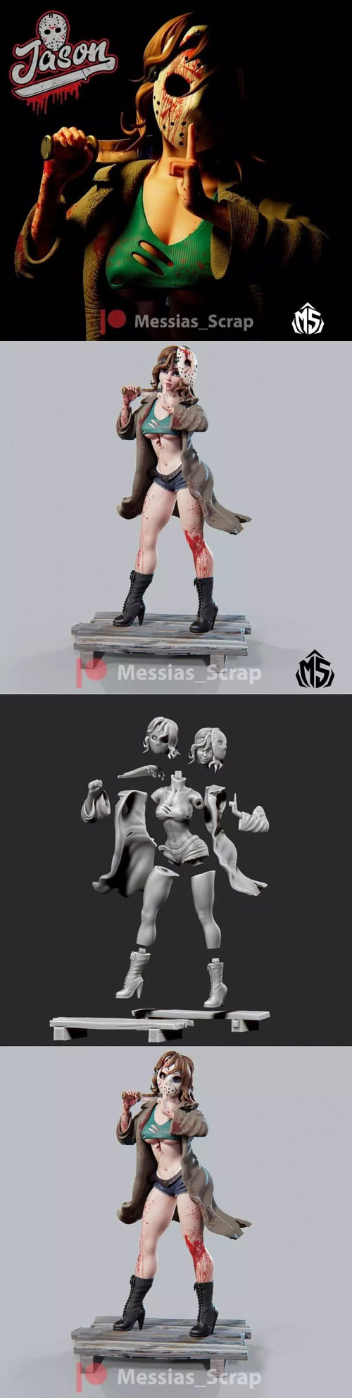 Jason Female 3D STL 