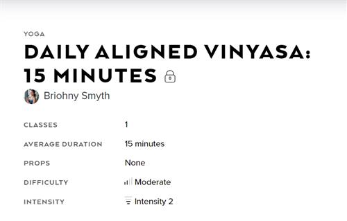 AloMoves - Daily Aligned Vinyasa 15 Minutes