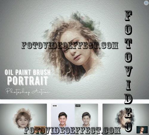 Oil Paint Brush Effect Portrait - STVS3AN