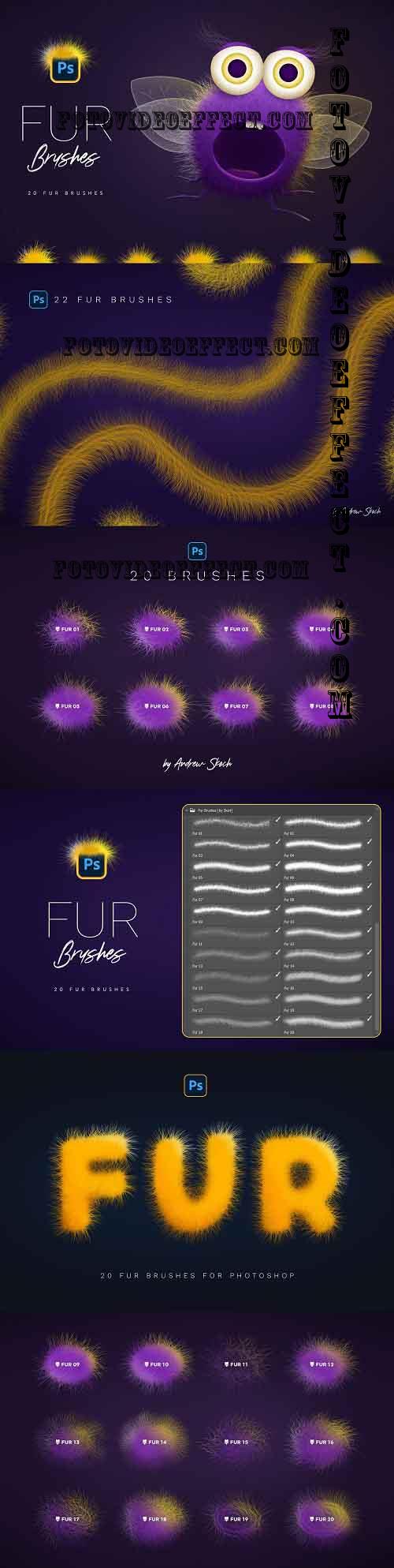 Fur Photoshop Brushes - 7377246