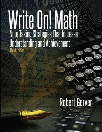 Write On! Math: Note Taking Strategies That Increase Understanding and Achievement 3rd Edition (true EPUB)