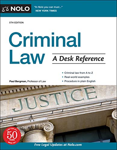 Criminal Law A Desk Reference, 5th Edition