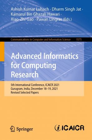 Advanced Informatics for Computing Research: 5th International Conference