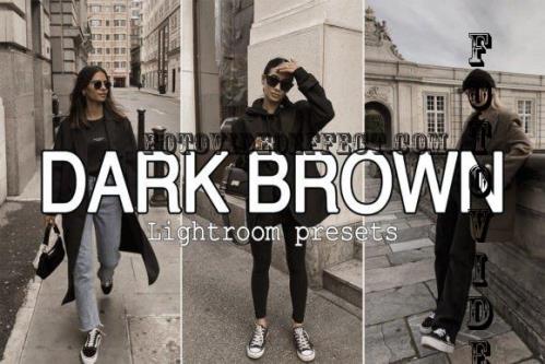 7 Dark Brown Lightroom Presets - 7374367
