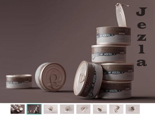 Aluminum Food Can Mockups Small - 6916787