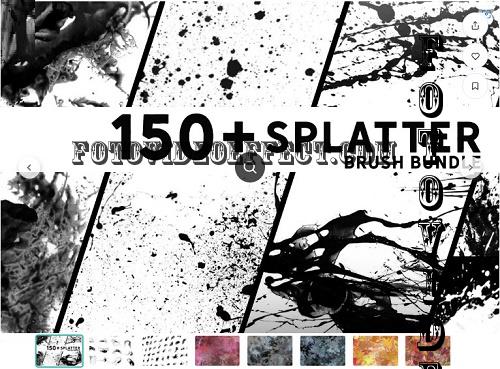 150+ Photoshop Splatter Brush Bundle - 5260197