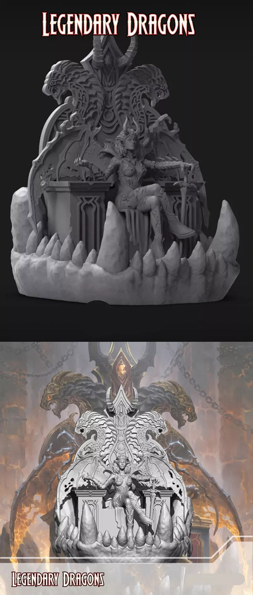 Fury on Throne 3D Print