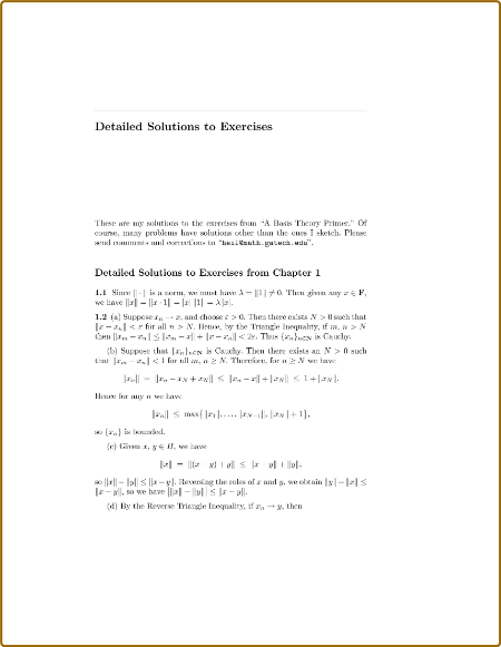 A Basis Theory Primer [Expanded Edition] Solutions Manual 13f371d9991d94552a84d624fa093d57