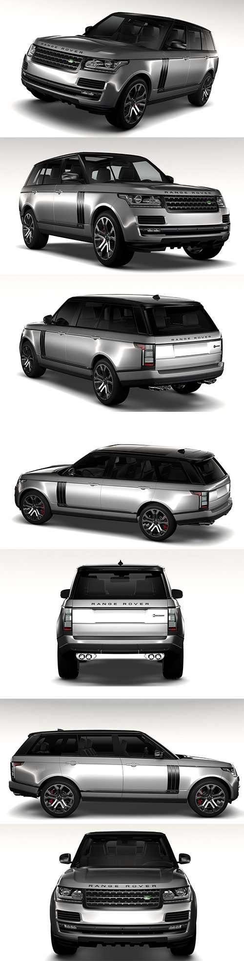 Range Rover SVAutobiography Dynamic LWB 2017 3D Model