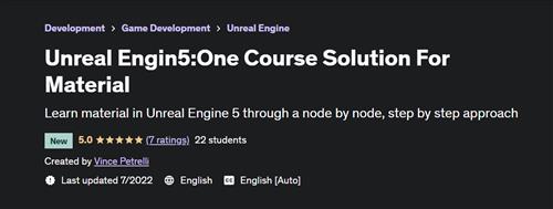 Unreal Engin5 One Course Solution For Material