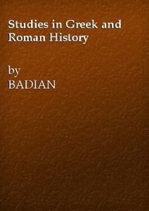 Studies in Greek and Roman History