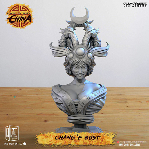 Chang’e Bust 3D Print