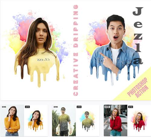 Creative Dripping Photoshop Action