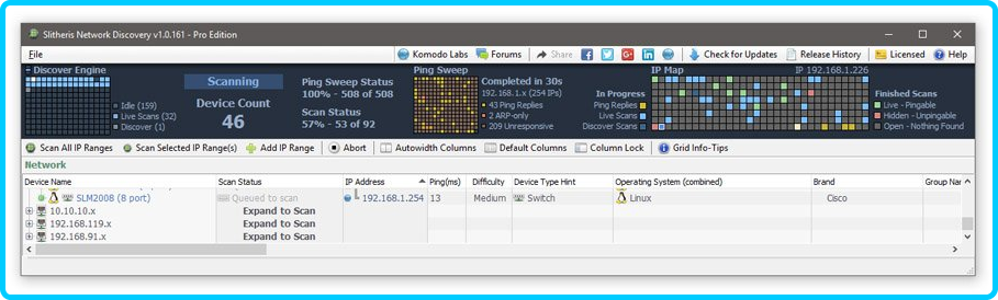 Slitheris Network Discovery Pro 1.1.302 879a3af25a564f51feb6b81506d3ca4e