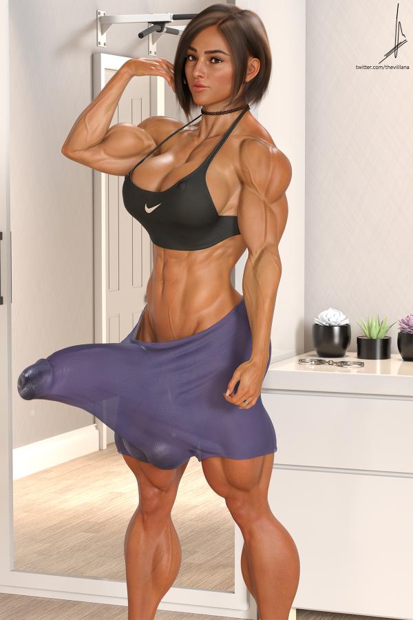 Muscle Futanari Artwork By theVilllana 3D Porn Comic