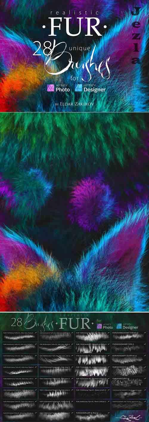 Realistic FUR Brushes for Affinity - 4814170