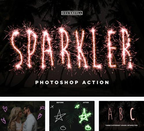 Sparkler Photoshop Action - KPAGWEE