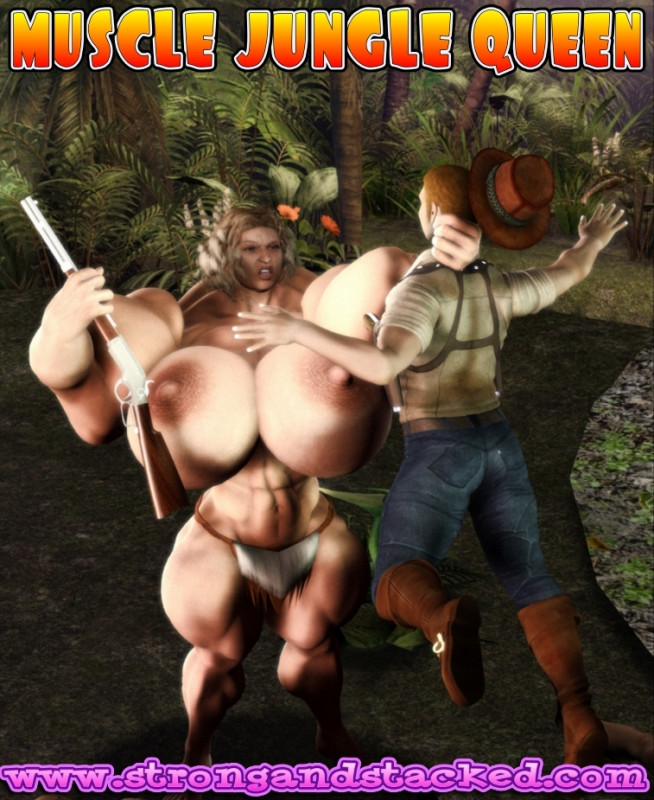 StrongAndStacked - Muscle Jungle Queen 3D Porn Comic