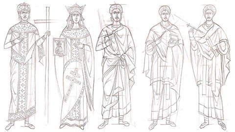 Byzantine Iconography Series 4 Drawing The Full Figure (P3)