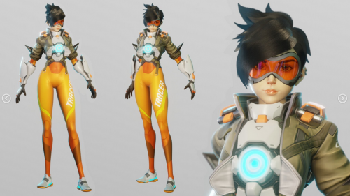 Artstation - Blender 3.1 - Tracer Character Modeling - Full process videos and 3D models