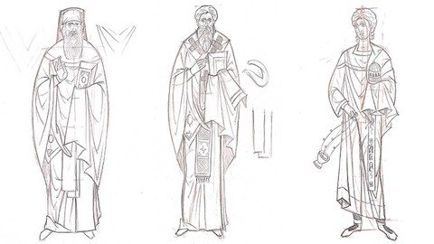 Byzantine Iconography Series 4 Drawing The Full Figure (P2)