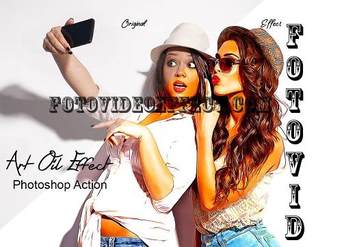 Art Oil Effect Photoshop Action - 7401000