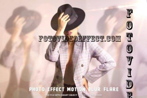 Motion Blur Flare Photo Effect 