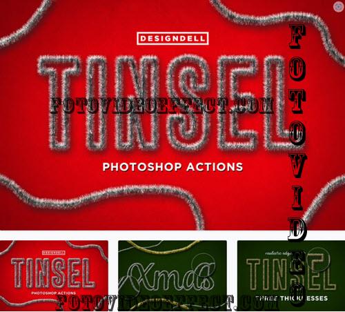 Tinsel Photoshop Action - H7C42TD