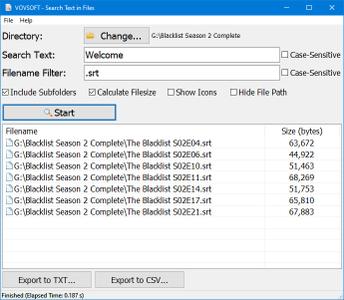 VovSoft Search Text in Files 3.1 + Portable