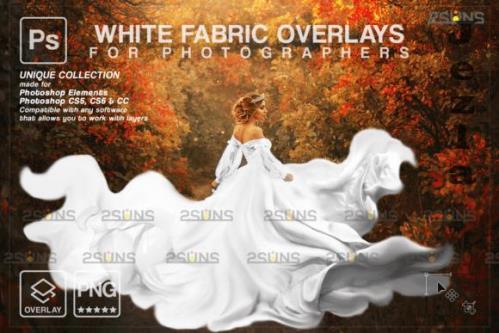 White Flying dress overlay photoshop - 7394437