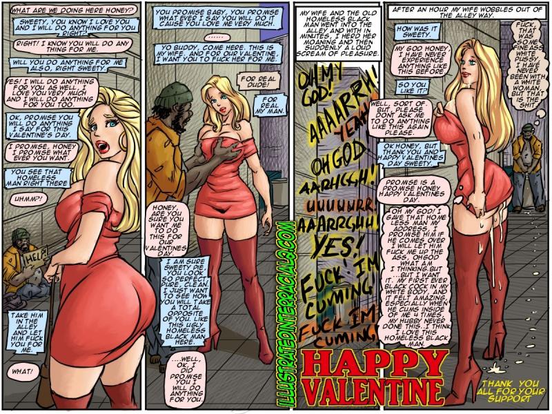 IllustratedInterracial - Happy Valentine Porn Comic