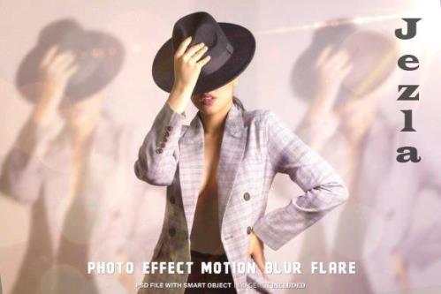 Motion Blur Flare Photo Effect 