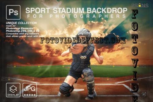 Baseball Backdrop Sports Digital V51 - 7394659