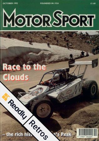 Motor Sport: Retros   October 1992