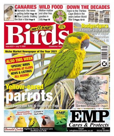 Cage & Aviary Birds   July 13, 2022