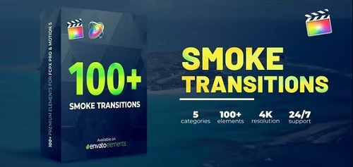 Videohive - Smoke Transitions 38620092 - Project For Final Cut & Apple Motion