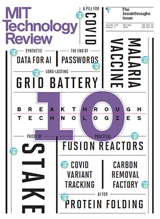 MIT Technology Review   March/April 2022