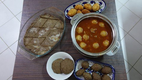 Cooking Arabic Food Kibbeh
