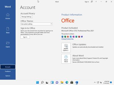 Windows 11 Pro 21H2 Build 22000.795 (No TPM Required) With Office 2021 Pro Plus Preactivated
