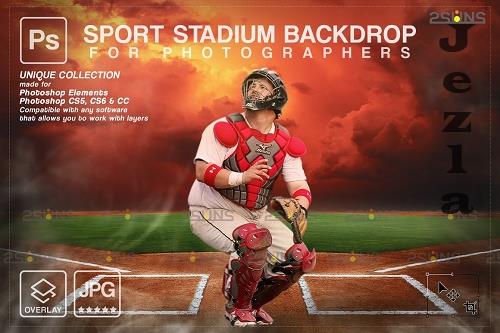 Baseball Backdrop Sports Digital V60 - 7395006