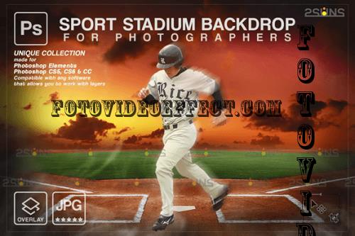 Baseball Backdrop Sports Digital V52 - 7395094