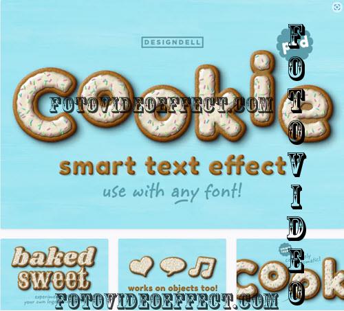 Cookie PSD Text Effect