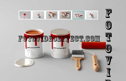 Paint Tin Can Mockups - 7406555