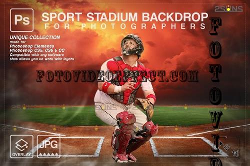 Baseball Backdrop Sports Digital V60 - 7395006