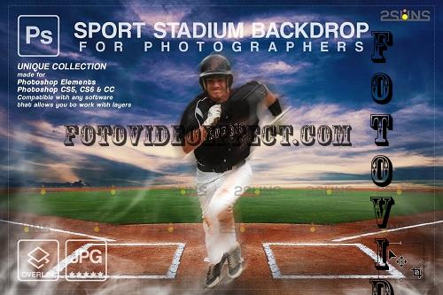 Baseball Backdrop Sports Digital V59 - 7395021